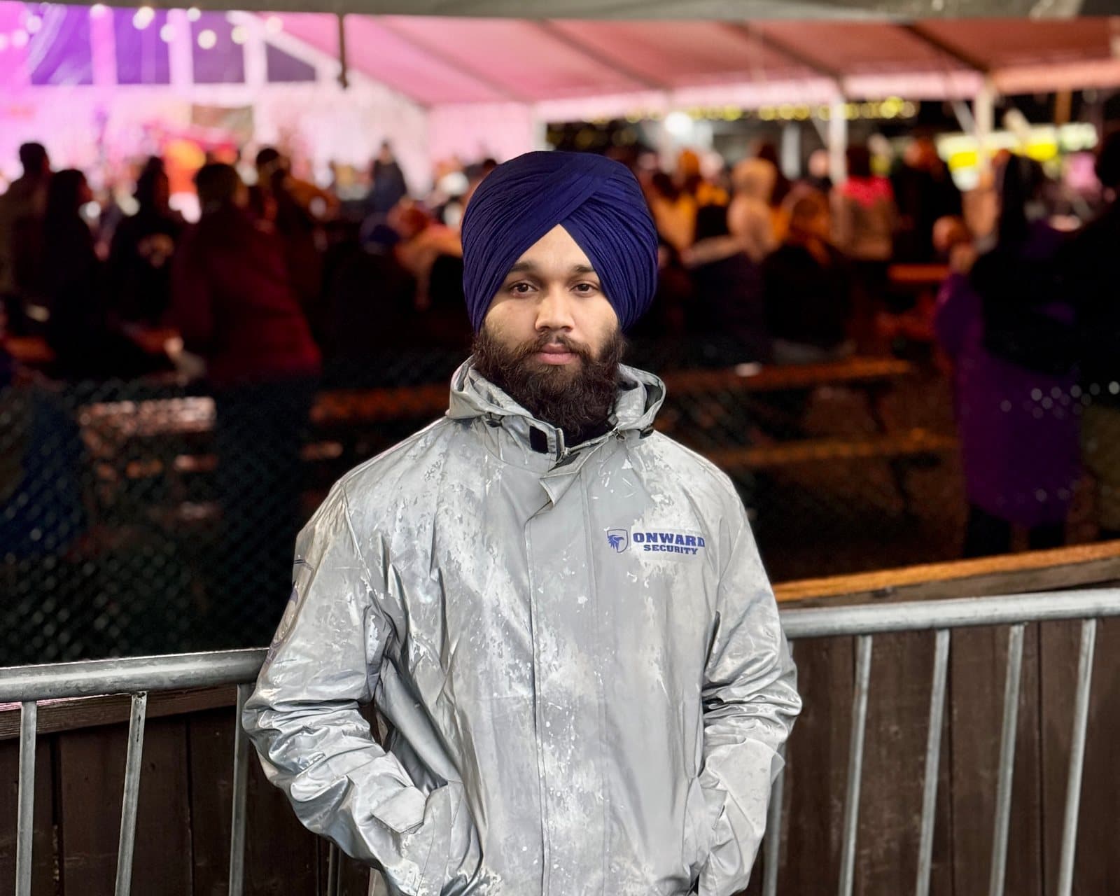 Onward Security guard at an outdoor event